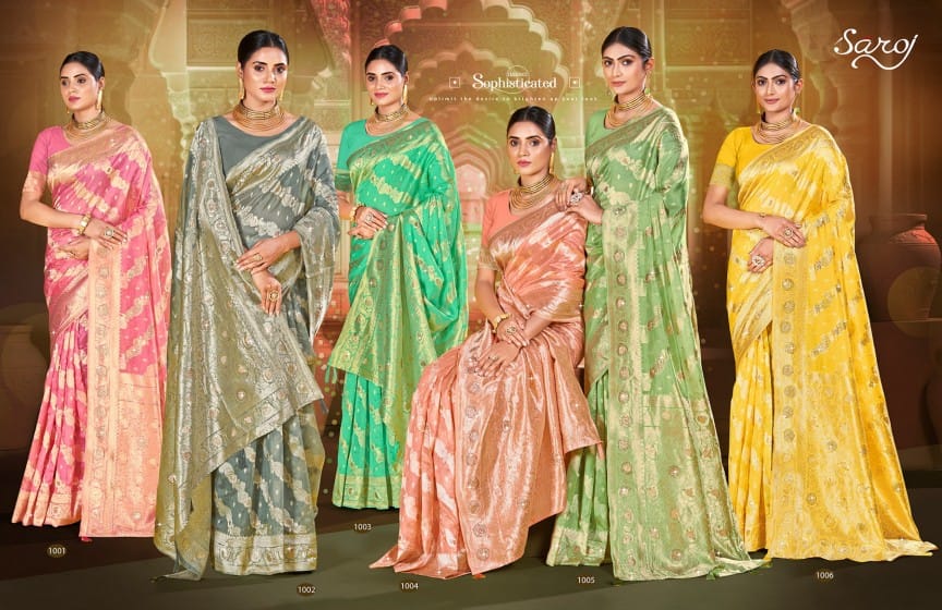Sparkle Saroski 4 By Saroj Silk Organza Sarees Wholesale Shop In Surat